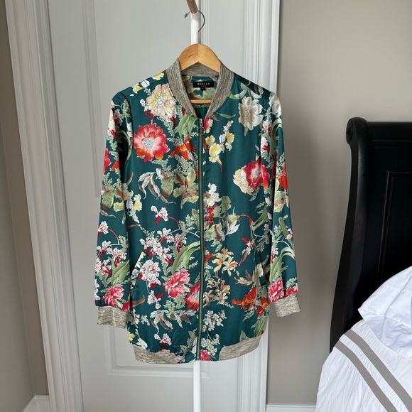 BEULAH STYLE Floral Bomber Jacket - Picture 4 of 8
